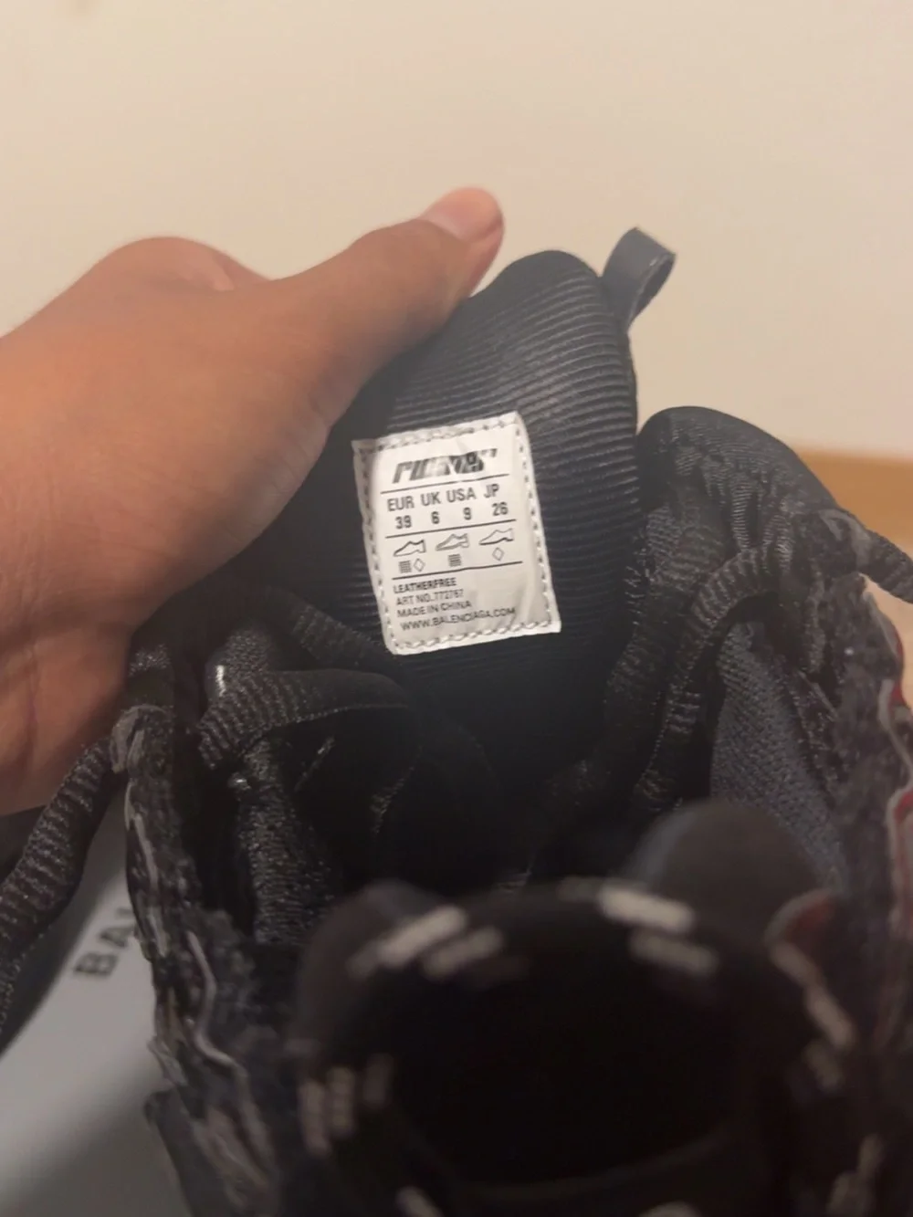Balenciaga Kids Black Triple S-Style Sneakers